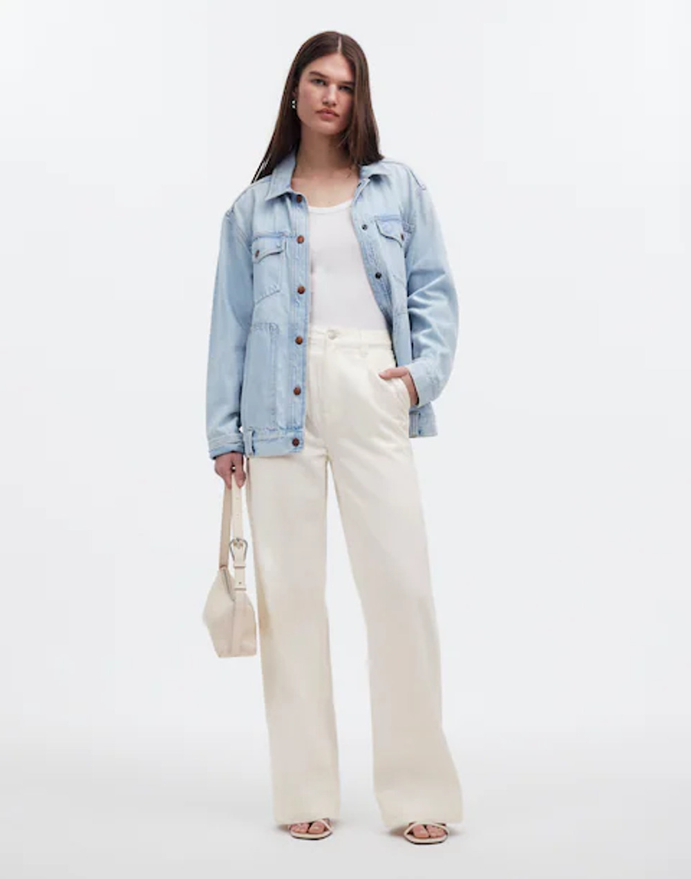 Madewell The Harlow Wide-Leg Jean: Airy Denim Edition 29